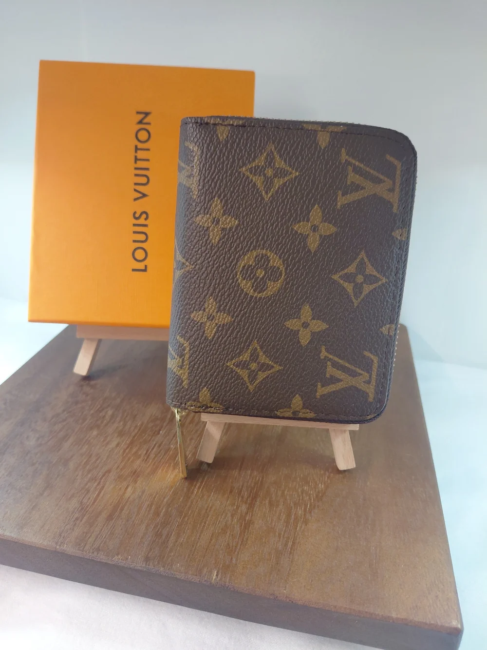 Louis Vuitton Monogram Zippy Zip Around Wallet-Coin Purse Brown